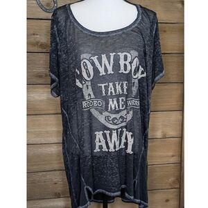 Maurice's Cowboy Take Me Away Sheer Top